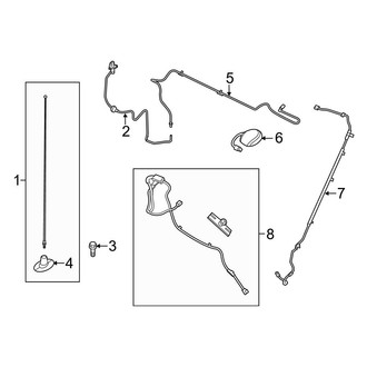Ford OE - Electrical - Antenna (With Satellite Radio, With Navigation), (Crew Cab)