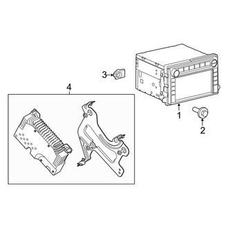 Ford OE - Instrument Panel - Navigation System Components (Crew Cab)