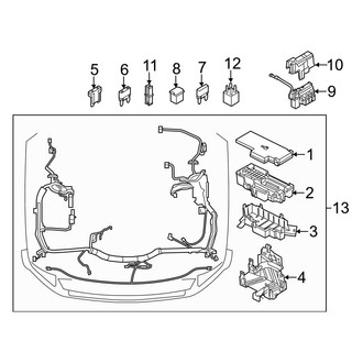 Ford OE - Electrical - Fuse & Relay (Engine Compartment), (Crew Cab)