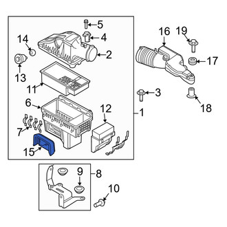Ford OE - Front Lower Engine Air Intake Hose