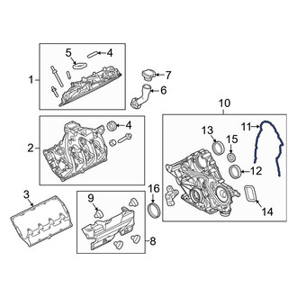 Ford OE - Left Engine Timing Cover Gasket