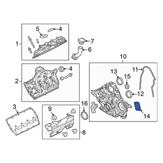 Ford OE - Left Engine Timing Cover Gasket