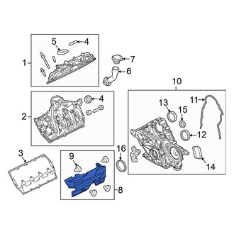 Ford OE - Left Outer Engine Valve Cover