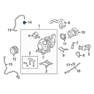 Ford OE - Turbocharger Oil Line Adapter