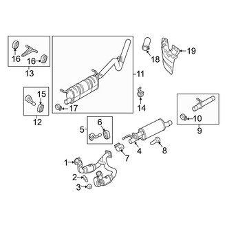 Ford OE - Exhaust System - Exhaust Components (6.2L)