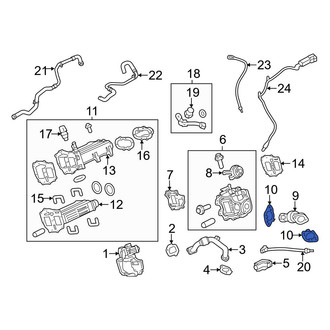 Ford OE - Lower Exhaust Gas Recirculation (EGR) Tube Gasket