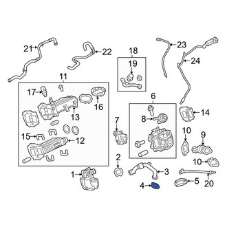 Ford OE - Lower Exhaust Gas Recirculation (EGR) Tube Gasket