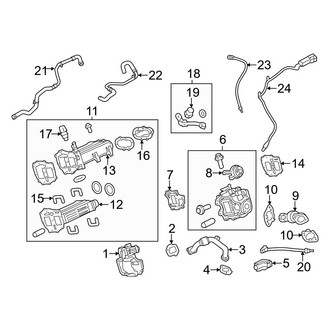 Ford OE - Emission System - Emission Components (EGR Valve & Cooler), (Crew Cab)