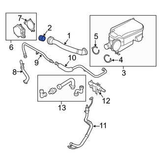 Ford OE - PCV Valve Elbow