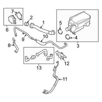 Ford OE - Emission System - Emission Components (Vacuum Pump & Hoses), (Crew Cab)