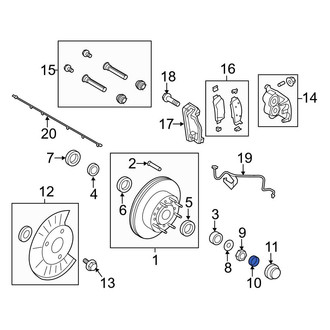 Ford OE - Wheel Bearing Lock Ring