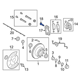 Ford OE - Disc Brake Caliper Anchor Plate Bolt