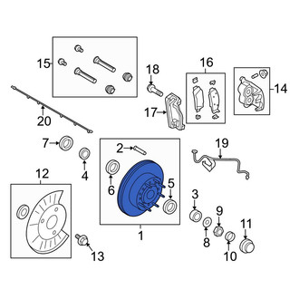 Ford OE - Front Disc Brake Rotor