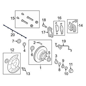 Ford OE - Front ABS Wheel Speed Sensor