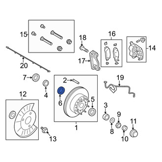 Ford OE - Front Inner Wheel Bearing Race