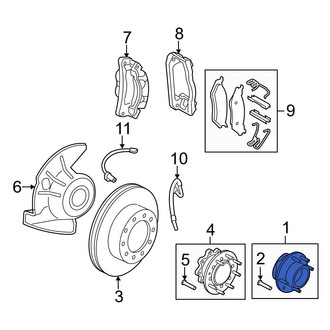 Ford OE - Front Wheel Bearing and Hub Assembly