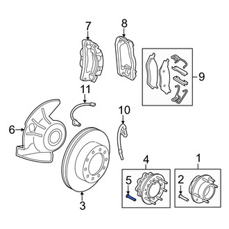 Ford OE - Front Wheel Lug Stud