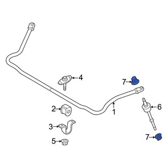 Ford OE - Front Suspension Stabilizer Bar Link Nut