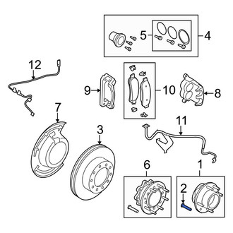 Ford OE - Rear Wheel Lug Stud