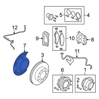 Ford OE - Front Left Brake Dust Shield