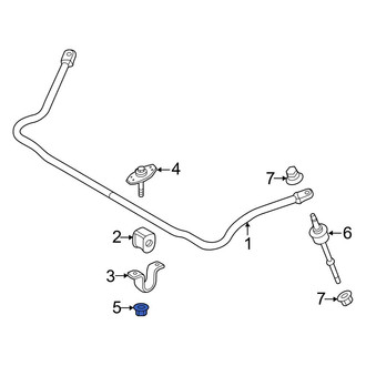 Ford OE - Suspension Stabilizer Bar Bracket Nut