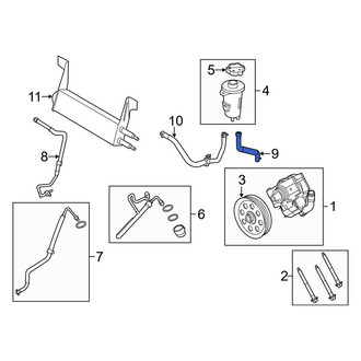 Ford OE - Power Steering Reservoir Hose