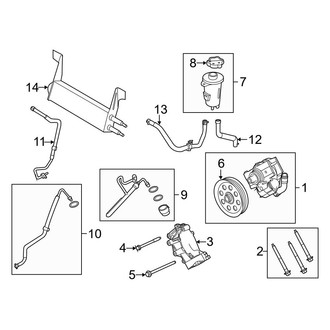 Ford OE - Steering Gear & Linkage - Pump & Hoses (W/O Hydroboost)