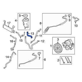 Ford OE - Power Steering Reservoir Hose