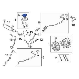 Ford OE - Front Power Steering Reservoir Cap