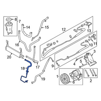 Ford OE - Power Steering Return Hose