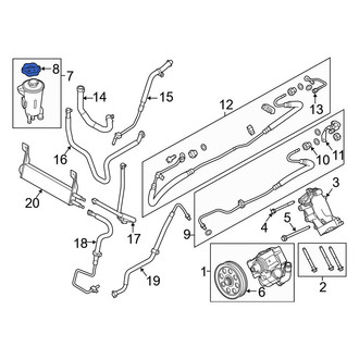 Ford OE - Front Power Steering Reservoir Cap