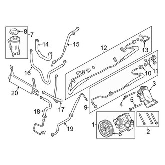 Ford OE - Steering Gear & Linkage - Pump & Hoses (With Hydroboost)