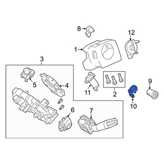 Ford OE - Console Lock Cylinder and Key