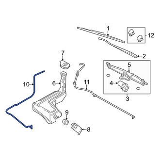 Ford OE - Front Windshield Washer Hose