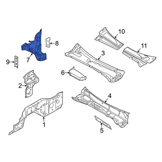 Ford OE - Left Cowl Side Panel