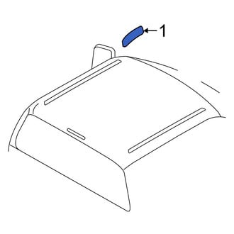 Ford OE - Right Roof Molding