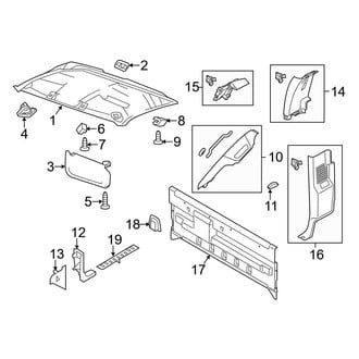 Ford OE - Cab - Interior Trim (Regular Cab), (Regular Cab)