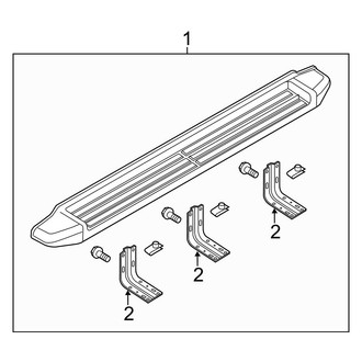 Ford OE - Cab - Running Board (Type 1), (SuperCab)