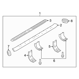Ford OE - Cab - Running Board (Type 2), (SuperCab)