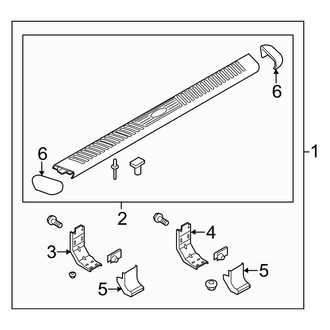 Ford OE - Cab - Running Board (Type 3), (SuperCab)