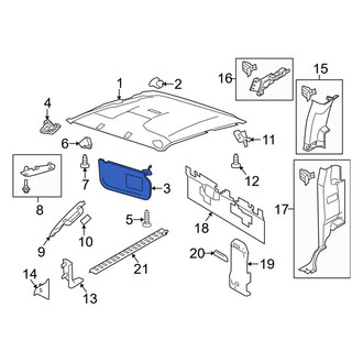 Ford OE - Right Sun Visor
