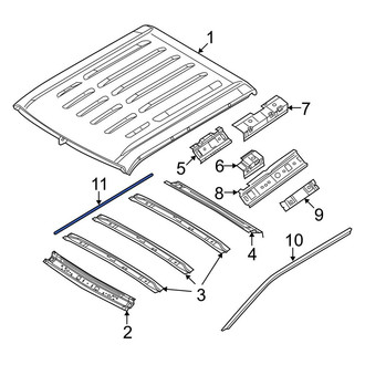 Ford OE - Left Sunroof Seal Clip