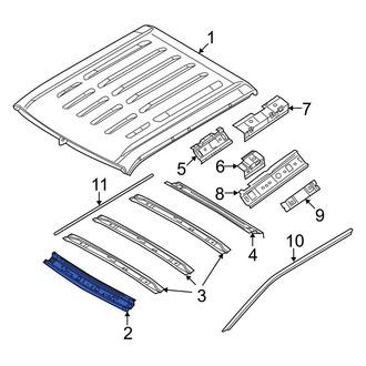 Ford OE - Front Roof Header Panel