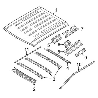Ford OE - Cab - Roof & Components (Crew Cab)