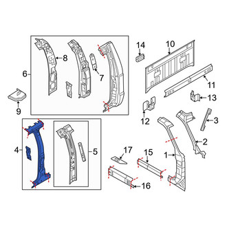 Ford OE - Right Outer Body B-Pillar