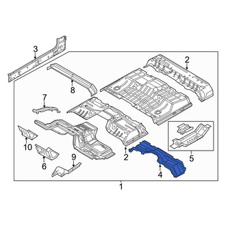 Ford OE - Front Floor Pan Crossmember