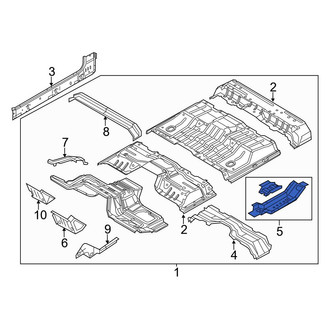 Ford OE - Center Right Floor Pan Crossmember