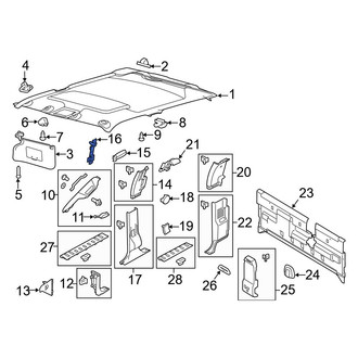 Ford OE - Body B-Pillar Trim Panel Insert