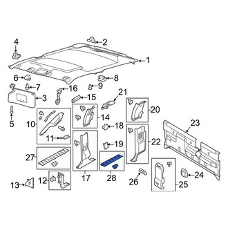 Ford OE - Rear Right Door Sill Plate