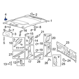 Ford OE - Sun Visor Bracket